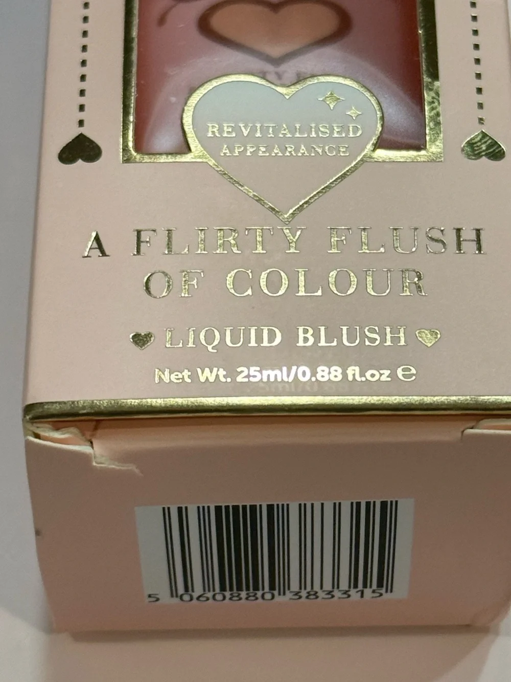 P. Louise  The Cheek of It Liquid Blush - Ballet Slipper.  See pics. Box Bent.